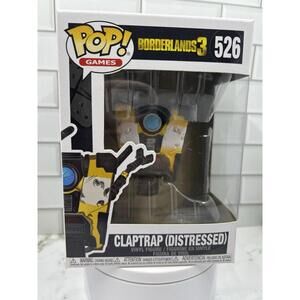Funko Pop! Vinyl: #526 Claptrap ( Distressed ) Borderlands